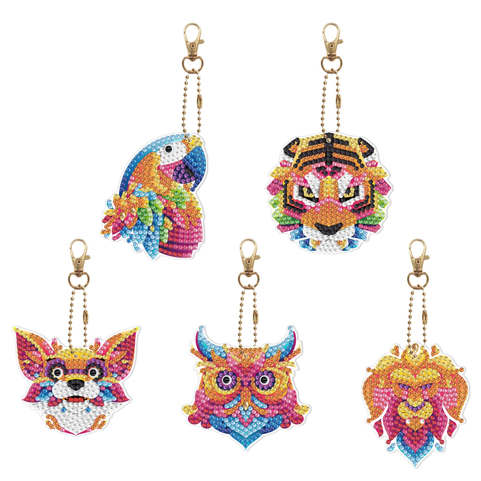 5d Diamond Painting Keychain Acrylic Double Sided Point Drill