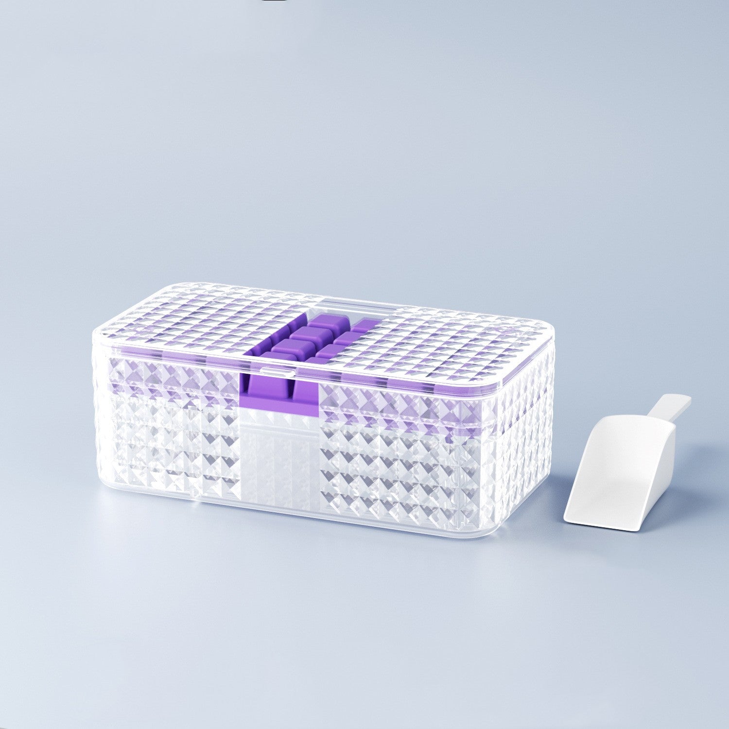 Silicone ice cube tray with lid – home bar cocktail summer drinks use