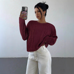 Casual Loose Sweaters Top For Women