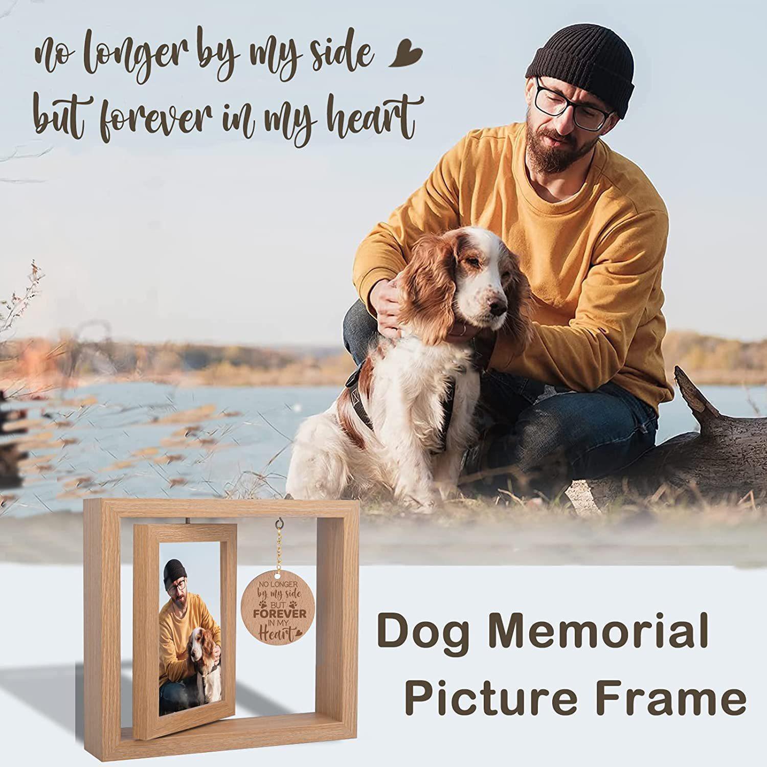 Solid wood photo frame desktop decoration – portrait landscape rotation