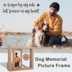 Solid wood photo frame desktop decoration – portrait landscape rotation