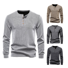 Casual Fashion Long Sleeve Men's Slim Fit Sports T-shirt