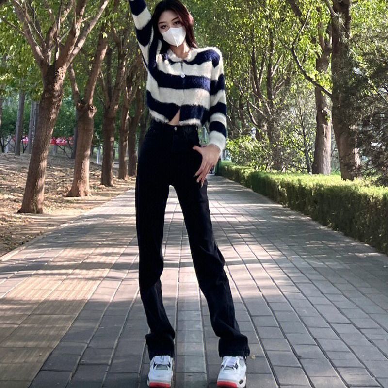 American Retro Plus Size Stitching Jeans For Women