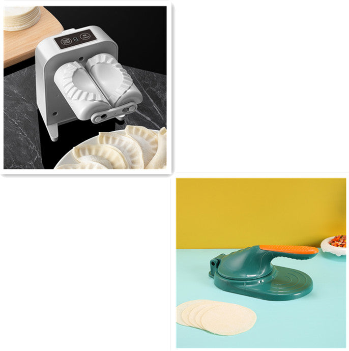 Electric dumpling maker machine – English version white pink variants