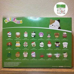 Christmas advent calendar for kids – blue plush version option
