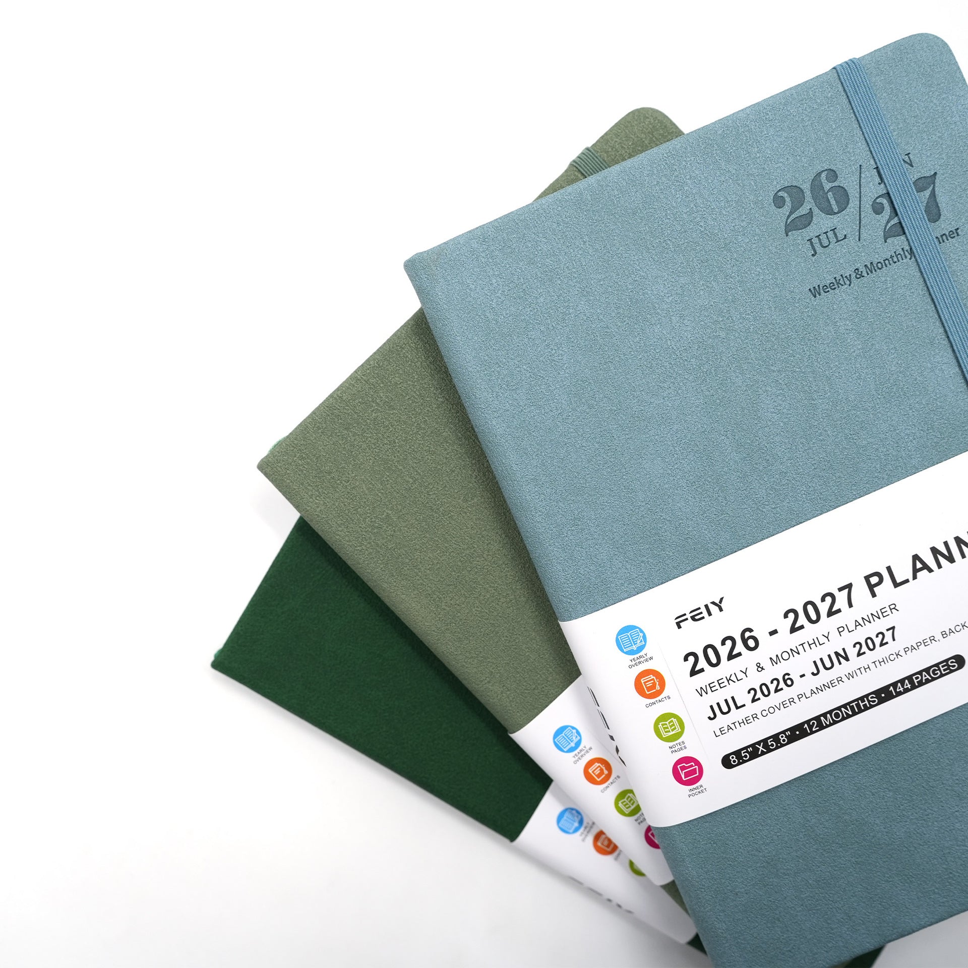 2026 2027 weekly planner notebook – sewn binding 100gsm inner pages detail