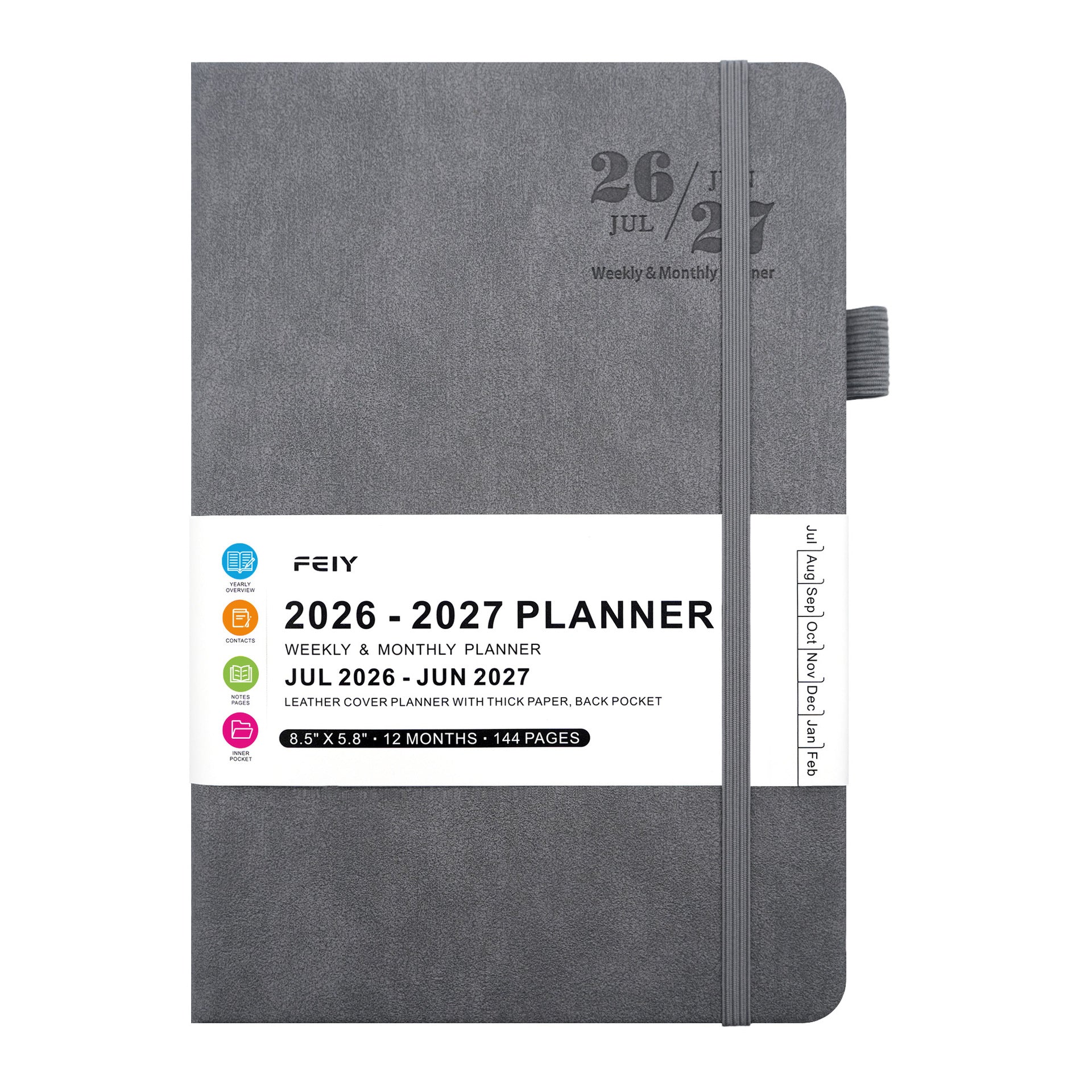 2026 2027 weekly planner notebook – goal setting weekly schedule view