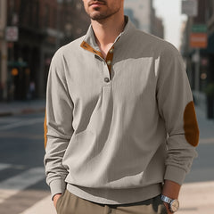 Autumn And Winter Outdoor Casual Stand-up Collar Long-sleeved Pullover Men's New Style