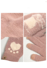 Touch Screen Cat Claw Warm Gloves