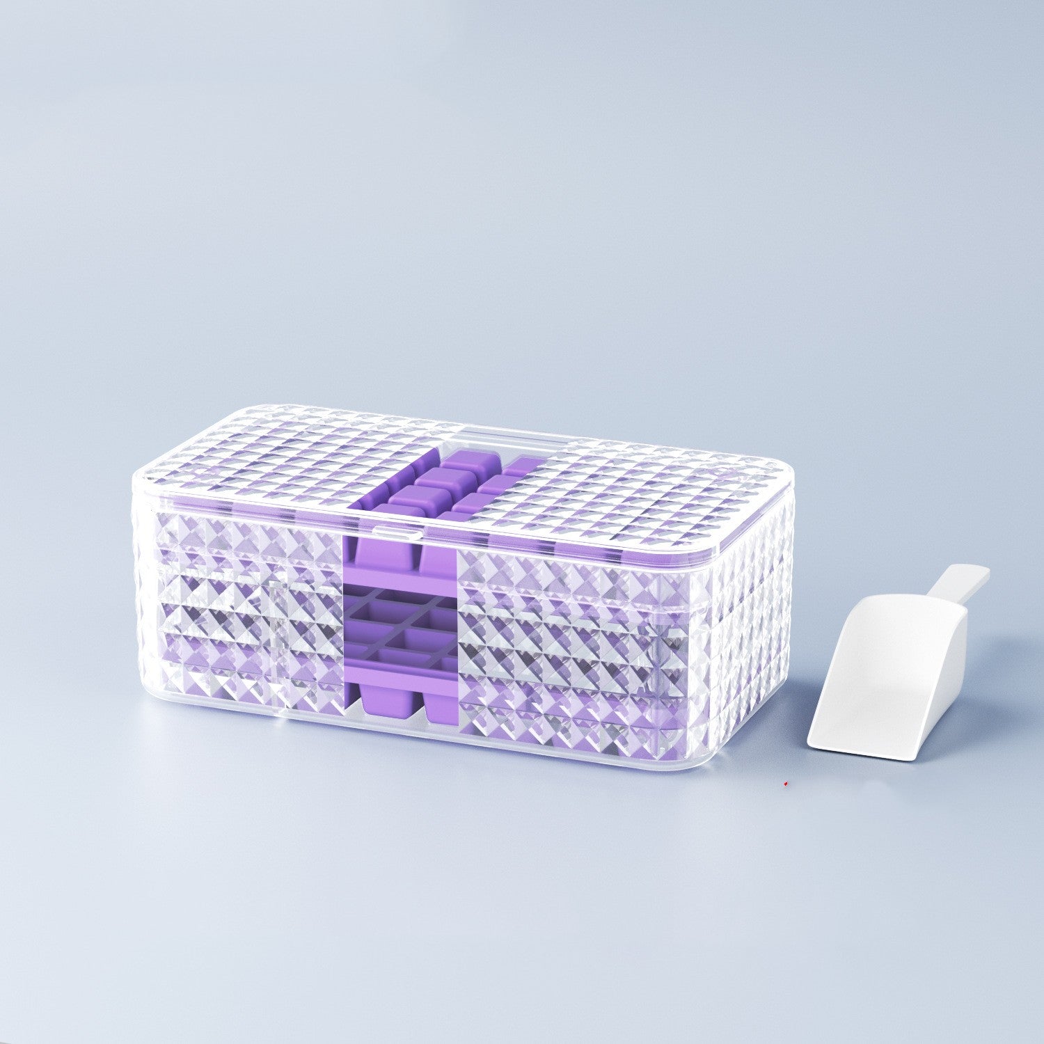 Silicone ice cube tray with lid – 96 grid large capacity storage