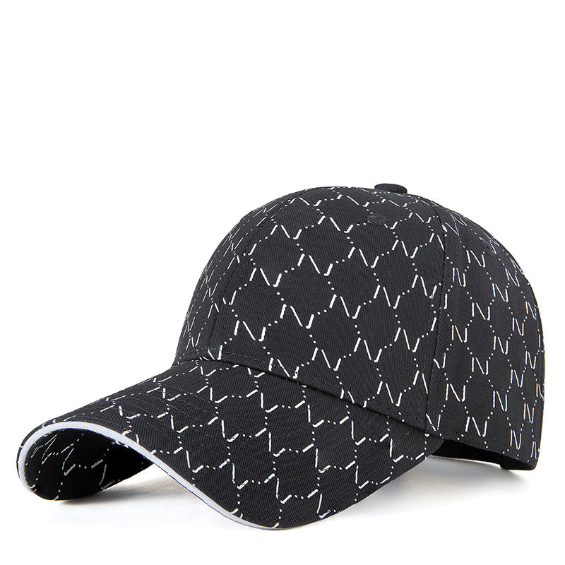 Korean Style Printed Baseball Cap Boy And Girl Sunshade
