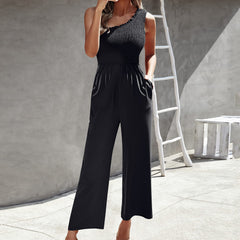 Women's Fashion Jumpsuit Cross-Shoulder Top