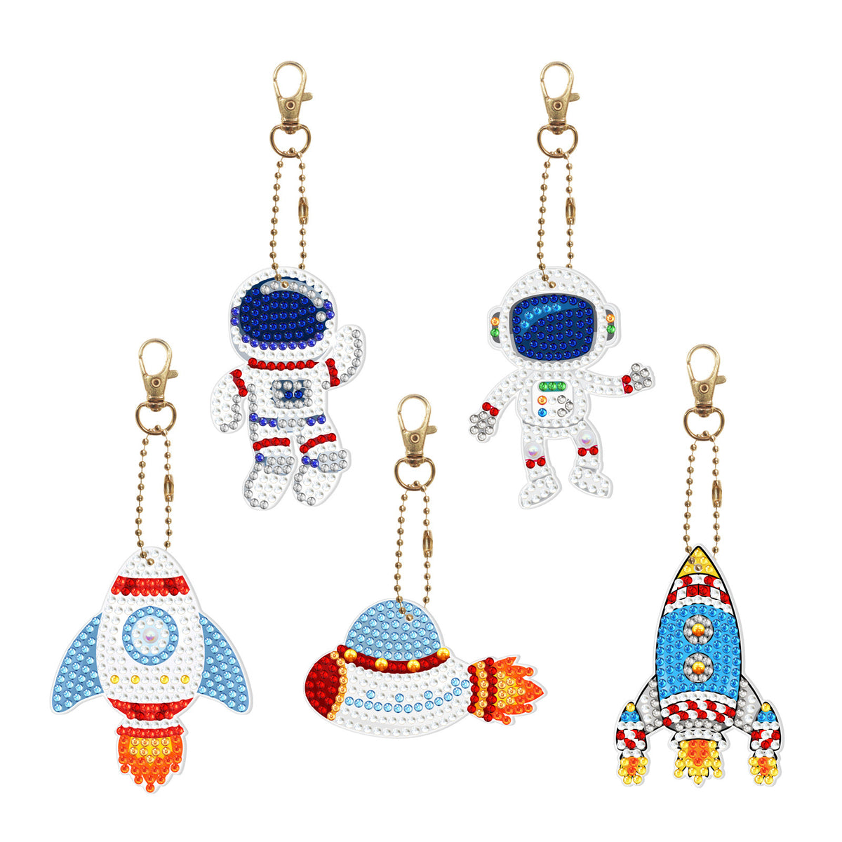 5d Diamond Painting Keychain Acrylic Double Sided Point Drill