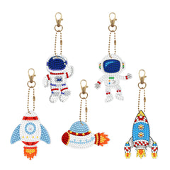 5d Diamond Painting Keychain Acrylic Double Sided Point Drill