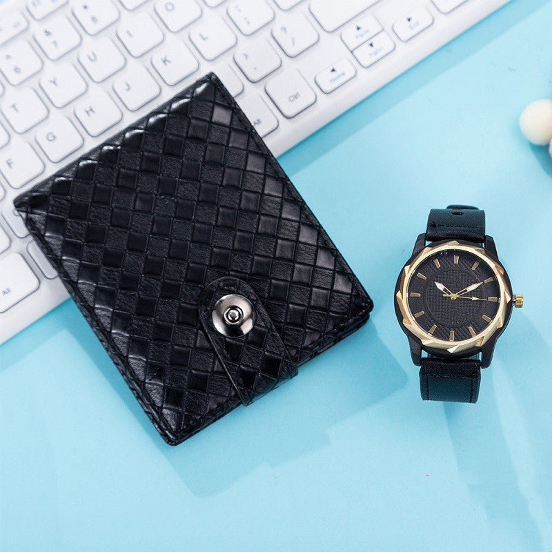 Luxury watch and wallet gift set for men – A05841 color combination set