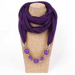 Gorgeous Bead Pendant Ring Bib Ladies