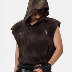 Waste Soil Wind Short Hood Vest