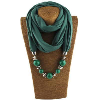 Gorgeous Bead Pendant Ring Bib Ladies