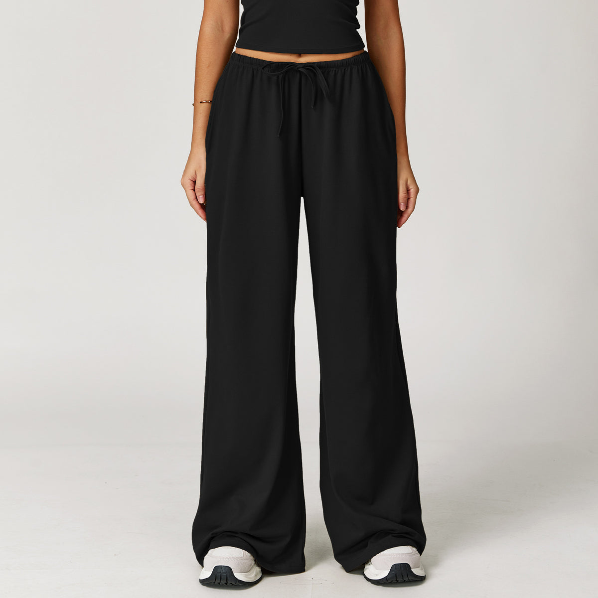 Brushed Trousers Pendant Wide Leg Loose Casual Pants For Women