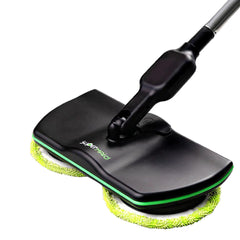 Cordless electric rotating mop floor cleaner – dual rotating heads detail
