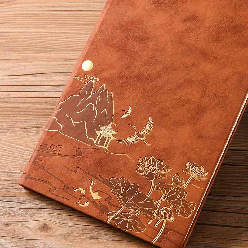 Vintage A5 notebook gift box set – 200 pages Daolin paper interior