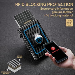 AirTag wallet for men with RFID blocking – 3.9x2.6 inch front pocket size