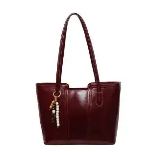 Ladies Crossbody Leather Bag with Multiple Pockets