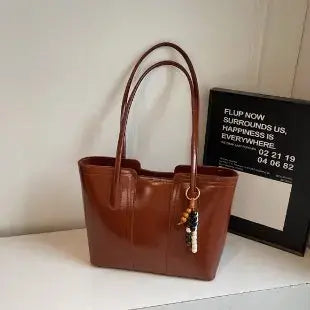 Ladies Crossbody Leather Bag with Multiple Pockets