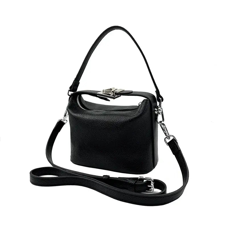 Womens Evening Clutch Bag Genuine Leather Crossbody